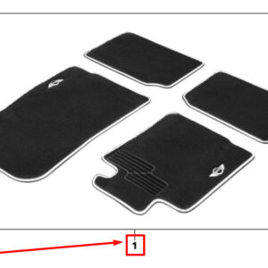 MINI COUNTRYMAN R60 Floor Mat Set 51472182710 2182710 ORIGINAL