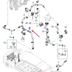 JAGUAR I-PACE X590 To Battery Inlet Hose T4K13791 ORIGINAL