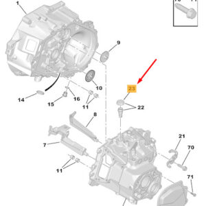 PEUGEOT 208 MK1 A9 Gearbox Breather Protector 9802020980 ORIGINAL