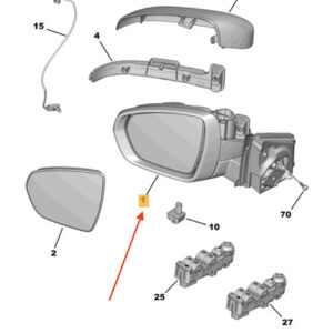 PEUGEOT 3008 Left Side Wing Mirror 1635224180 ORIGINAL