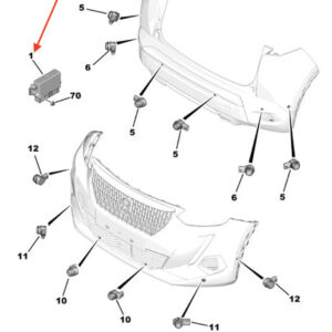 PEUGEOT 2008 PDC Parking Distance Control Unit 1674257480 ORIGINAL