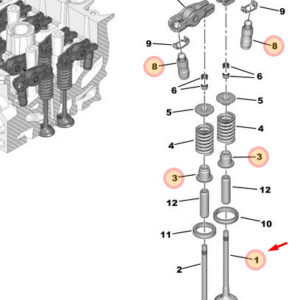 PEUGEOT 207 WA, WC Other Engine Parts 09428 ORIGINAL