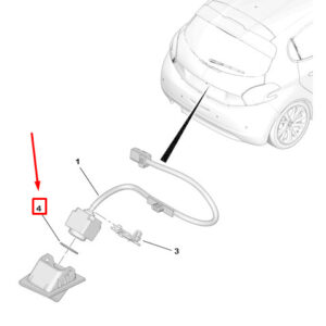 PEUGEOT 208 MK1 A9 Rear Camera Seal 9812114980 ORIGINAL