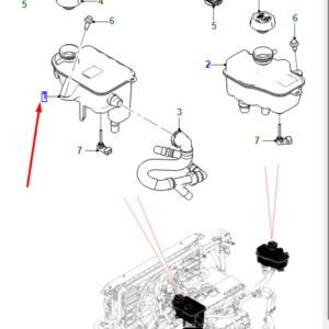 JAGUAR I-PACE X590 Left Expansion Tank RHD T4K9050 ORIGINAL