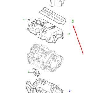 JAGUAR I-PACE X590 Rear Electric Motor Upper Foam Pad J9D1127 ORIGINAL