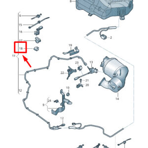 PORSCHE MACAN 95B Metering Line Bracket 6Q0.971.842.A 6Q0971842A ORIGINAL