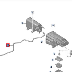 PORSCHE 911 992 Breather Line 992201390A ORIGINAL