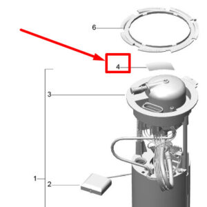 PORSCHE MACAN 95B Fuel Pump Adhesive Film 9A7.863.385.00 9A786338500 ORIGINAL