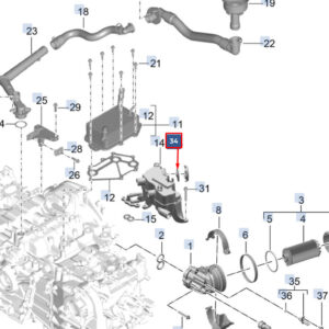 PORSCHE 718 CAYMAN 982 Oil Separator Diaphragmn 9A210790400 ORIGINAL