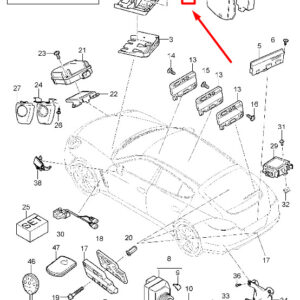 PORSCHE MACAN 95B Control Unit Pull-Off Nut WHT.006.947 WHT006947 ORIGINAL