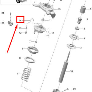 PORSCHE MACAN 95B Height Sensor Connector 95B972869 95B.972.869 ORIGINAL