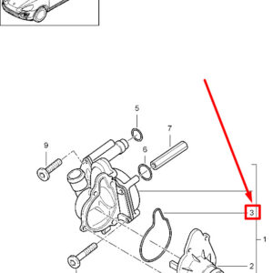PORSCHE CAYENNE 92A Thermostat Housing Seal 95810611920 ORIGINAL