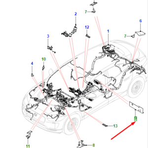 JAGUAR I-PACE X590 Junction Box Bracket T4K2227 ORIGINAL