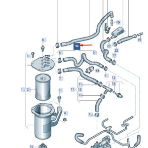 SKODA SUPERB MK3 Fuel Line 5WA130307D ORIGINAL