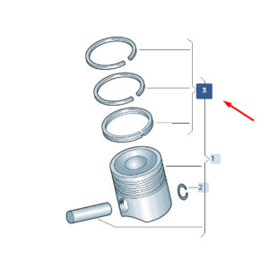 SKODA SUPERB MK3 Piston Rings Set 06H198151K ORIGINAL