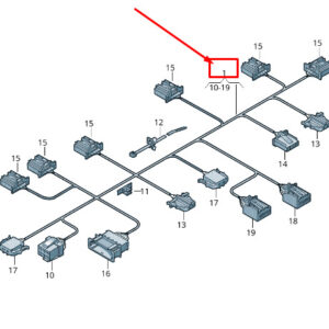SKODA SUPERB MK2 3T Air-Conditioning Wiring Set RHD 3C2971566Q ORIGINAL