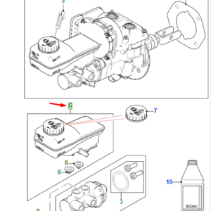 JAGUAR I-PACE X590 Brake Fluid Tank T4K8345 ORIGINAL