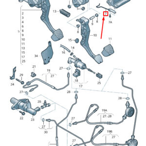 SKODA SUPERB MK2 3T Clutch Pedal Crash Member LHD 3T1721913 ORIGINAL
