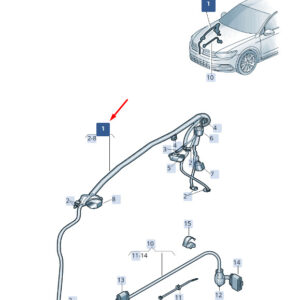 SKODA SUPERB MK3 Fluid Reservoir Wiring Set 3V0971081A ORIGINAL