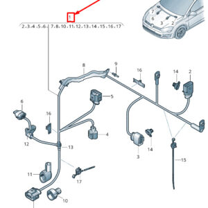 SKODA OCTAVIA 5E MK3 Power Steering Wiring Set LHD 5Q1971111CJ ORIGINAL