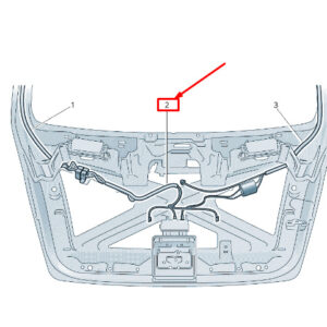 SKODA OCTAVIA 5E MK3 Center Tailgate Wiring Harness 5E5971147B ORIGINAL