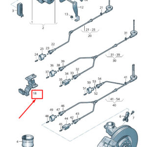SKODA SUPERB MK2 3T Speed Sensor Wiring Harness Bracket 1K0611793 ORIGINAL