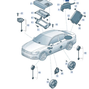 SKODA SUPERB MK3 Subwoofer 3V0035412 ORIGINAL