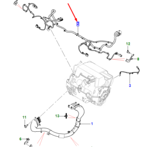 JAGUAR I-PACE X590 Rear Electric Motor Rear End Harness T4K19096 ORIGINAL