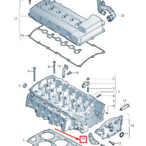 SKODA SUPERB MK2 3T Motor Transport Retainer 03H103390E ORIGINAL