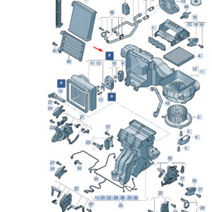 SKODA SUPERB MK3 Evaporator Repair Kit RHD V04018002D ORIGINAL