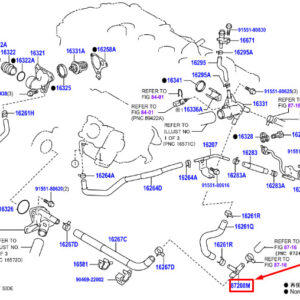 TOYOTA C-HR MK1 Engine Water Pipe 8724852010 ORIGINAL