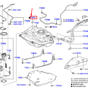 TOYOTA C-HR MK1 Fuel Tank Cushion 77651F4010 ORIGINAL