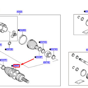TOYOTA C-HR MK1 CV Joint Boot Band 4234502810 ORIGINAL