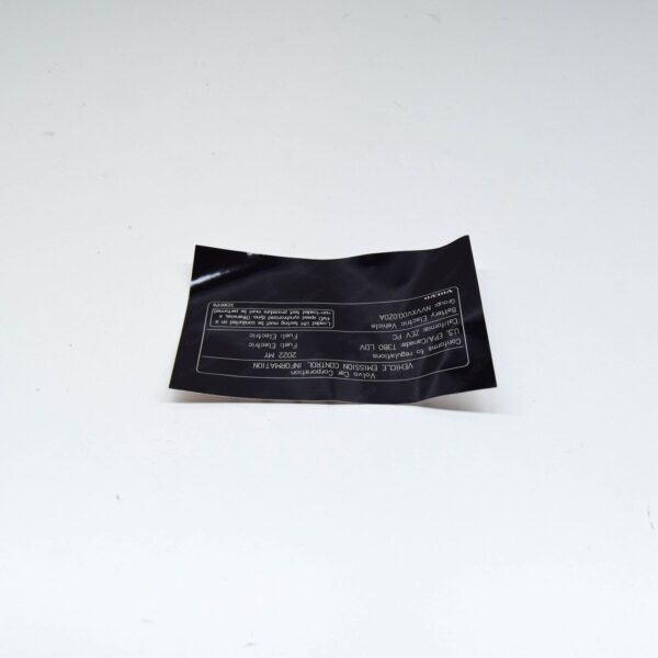 VOLVO XC40 536 Engine Decal 32366178 ORIGINAL - Image 4