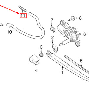 VOLVO V60 MK1 Rear Washer Hose Coupling 31253732 ORIGINAL