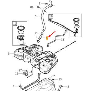 VOLVO V60 MK1 Fuel Tank Hose 31273772 ORIGINAL