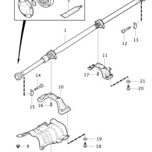VOLVO V60 MK1 Propeller Shaft Front Shield 30787826 ORIGINAL