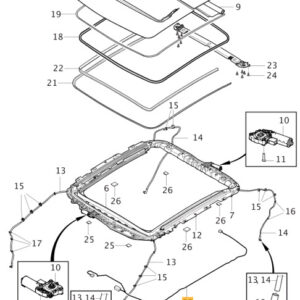 VOLVO S60 MK3 Roof Hatch Harness 31675516 ORIGINAL
