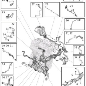 VOLVO S60 MK3 Radiator And Connections Hose 32138709 ORIGINAL