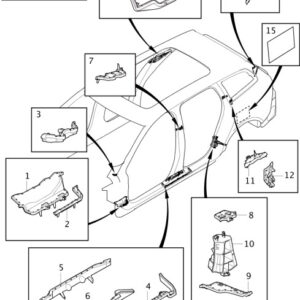 VOLVO V60 MK1 D-Pillar Upper Left Sealing 31484232 ORIGINAL