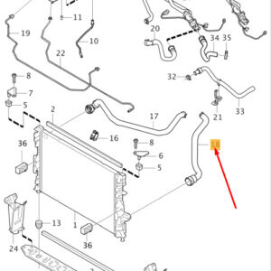 VOLVO V60 MK1 Lower Radiator Hose 31274168 ORIGINAL