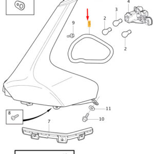 VOLVO V40 Rear Lamp Right Sealing 31299924 ORIGINAL