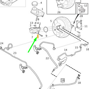 VOLVO V60 MK1 Brake Master Cylinder Safety Bolt 30769205 ORIGINAL