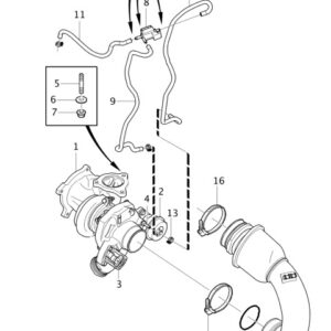 VOLVO V60 MK1 Turbocharger Hose 30751944 ORIGINAL