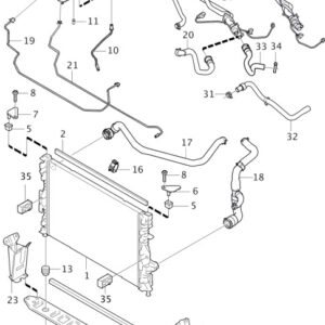 VOLVO V60 MK1 Expansion Tank Cooling System Hose 31274167 ORIGINAL