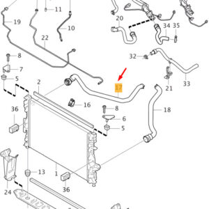 VOLVO V60 MK1 Radiator Upper Hose 31338810 ORIGINAL