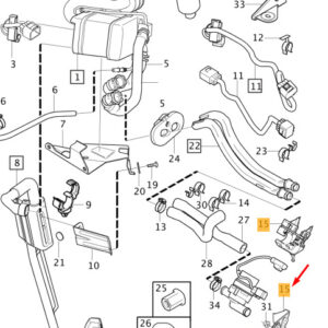 VOLVO V60 MK1 Auxiliary Parking Heater Bracket 1319702 ORIGINAL