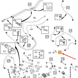 VOLVO V60 MK1 Cooling System Electric Powertrain Hose 31338509 ORIGINAL