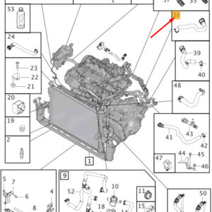 VOLVO V60 MK1 Radiator Hose 31319778 ORIGINAL