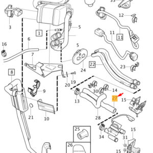 VOLVO V60 MK1 Auxiliary Parking Heater Inlet Hose 31292027 ORIGINAL